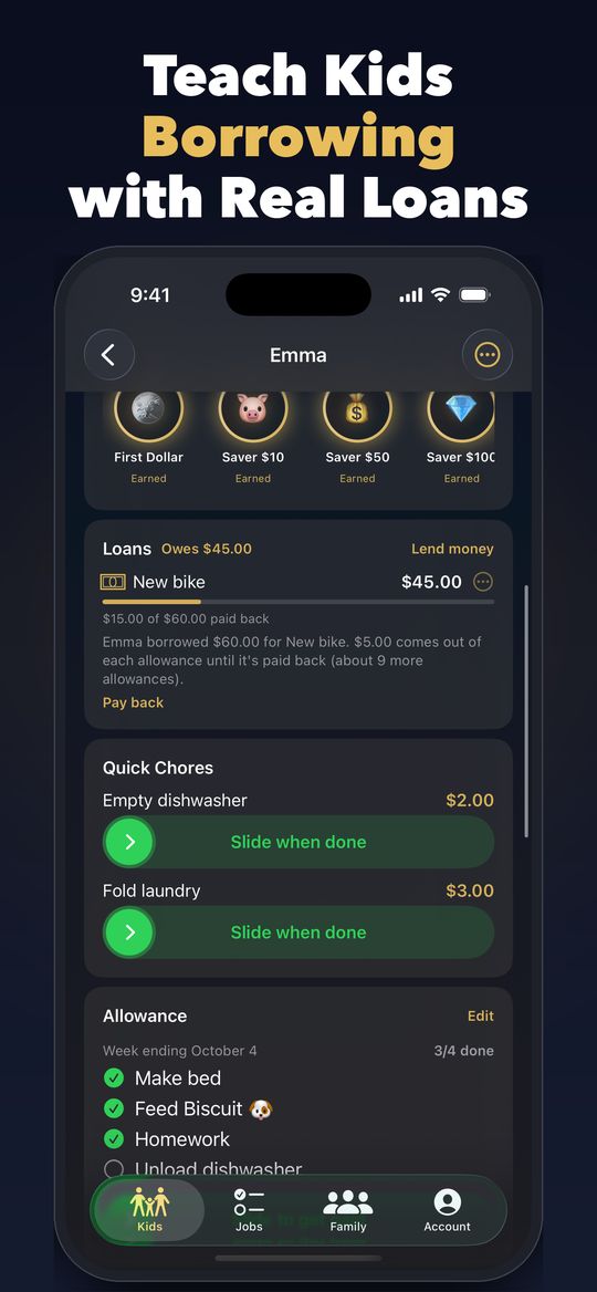 Teach kids borrowing with real loans