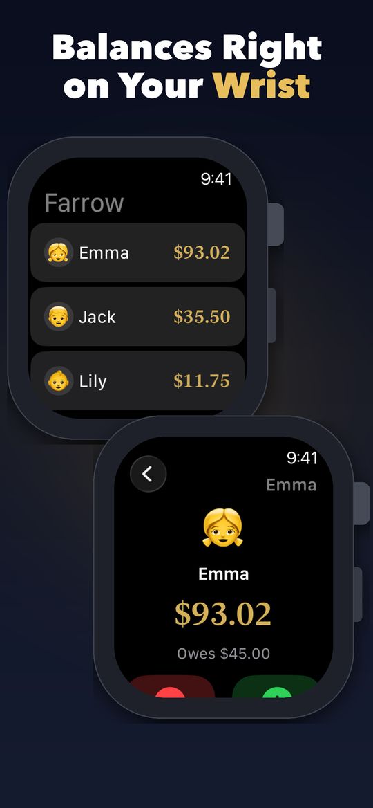 Balances right on your wrist with the Apple Watch app